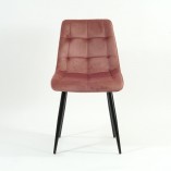 Krzesło welurowe Chic Velvet różowe Signal - Stylowy design!