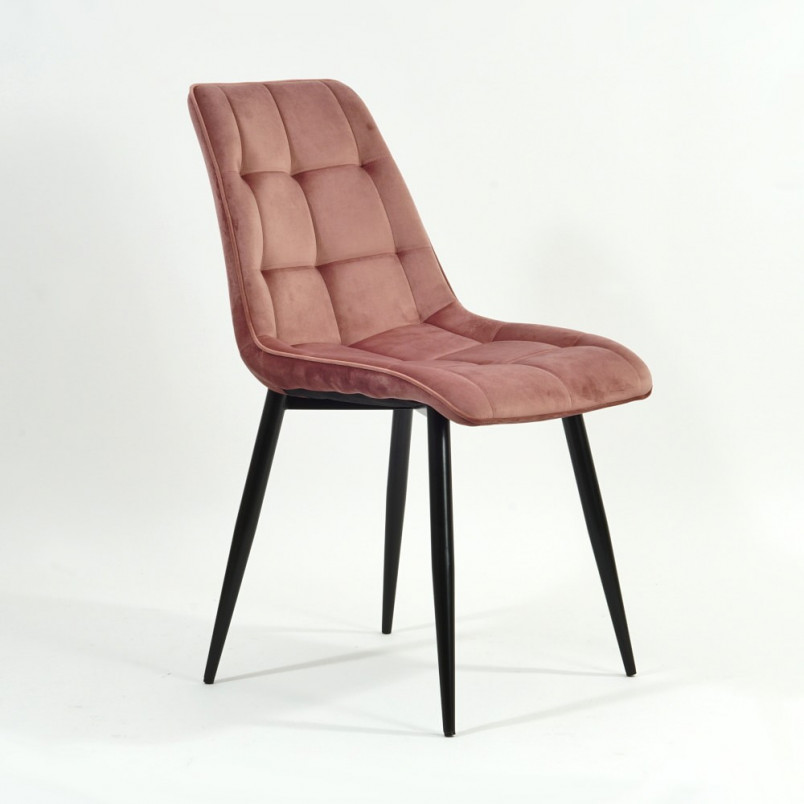 Krzesło welurowe Chic Velvet różowe Signal - Stylowy design!