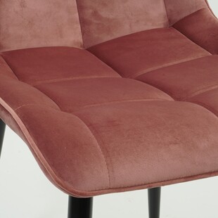 Krzesło welurowe Chic Velvet różowe Signal - Stylowy design!