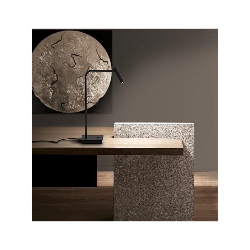 Lampa biurkowa Palermo LED czarna | Minimalistyczny design