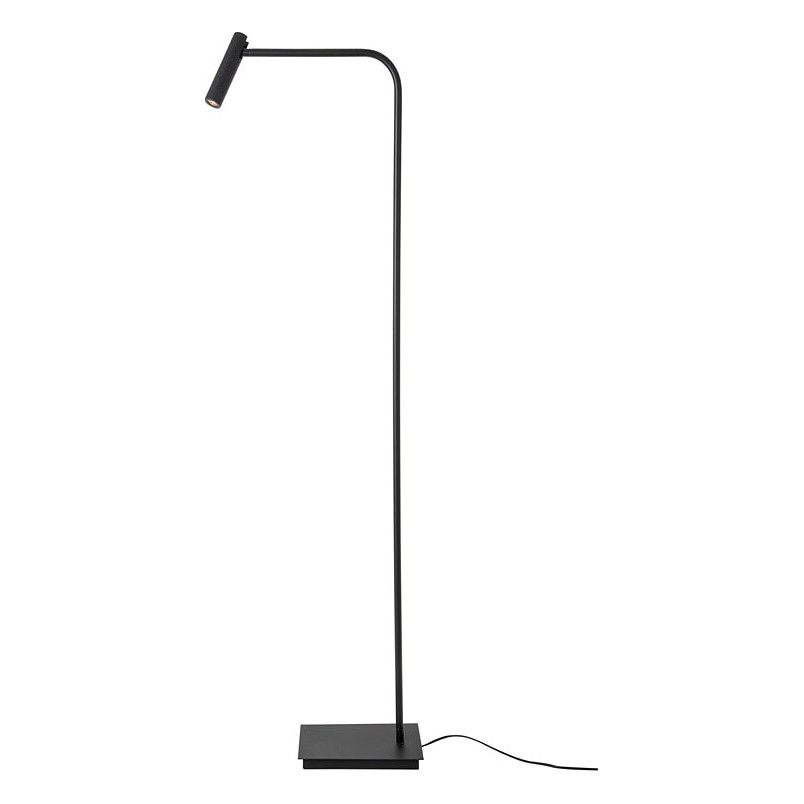 Lampa podłogowa Palermo LED czarna | Minimalistyczny design