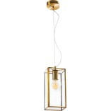 Lampa wisząca Strike - szkło, mosiądz | Decolab24