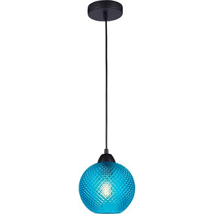 Lampa wisząca szklana Boll | Niebieska kula 18cm - Decolab24