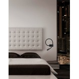 Kinkiet LED czarny - Minimalistyczny design | Decolab24