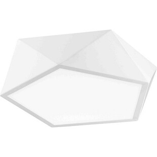 Plafon geometryczny Starius 40cm biały | Decolab24