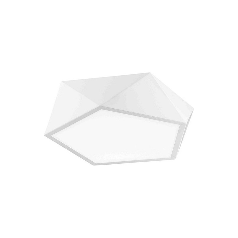 Plafon geometryczny Starius 40cm biały | Decolab24