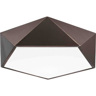 Plafon geometryczny Starius 40cm brązowy | Decolab24