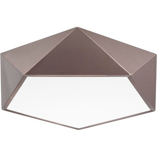 Plafon geometryczny Starius 40cm | Brązowy | Decolab24