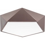 Plafon geometryczny Starius 40cm | Brązowy | Decolab24
