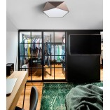 Plafon geometryczny Starius 40cm | Brązowy | Decolab24