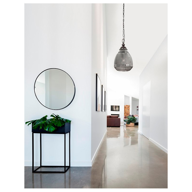 Lampa wisząca szara Lonna | Szkło retro | Decolab24