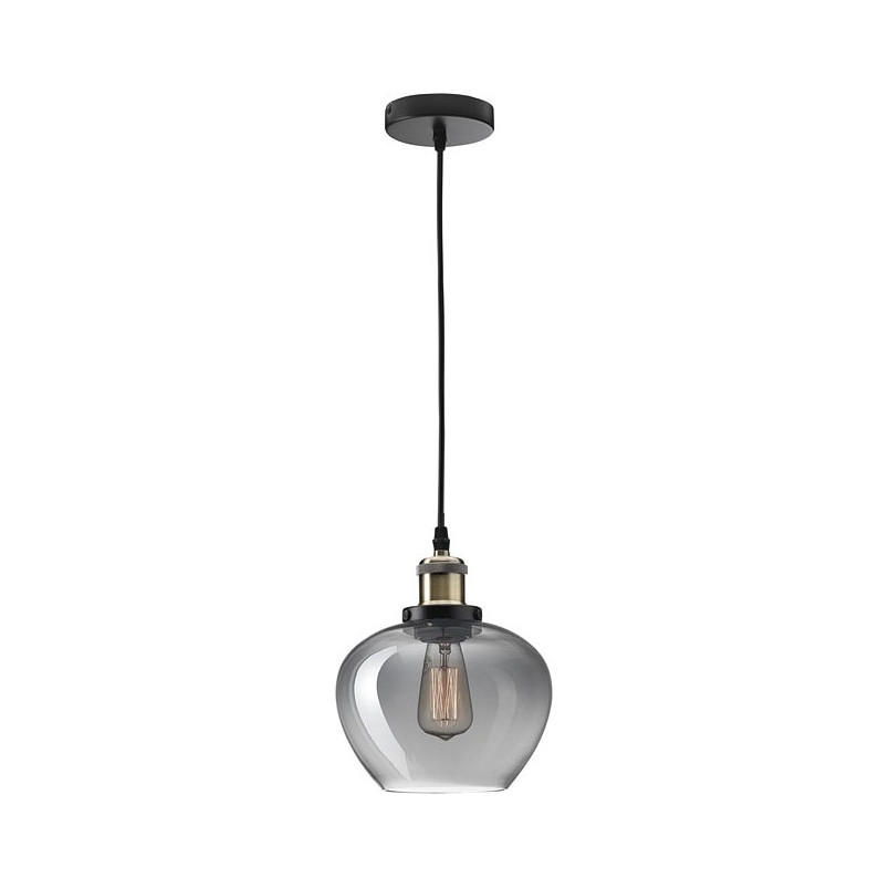 Lampa Wisząca Loft Tamigo | Szklana, Czarna | Decolab24