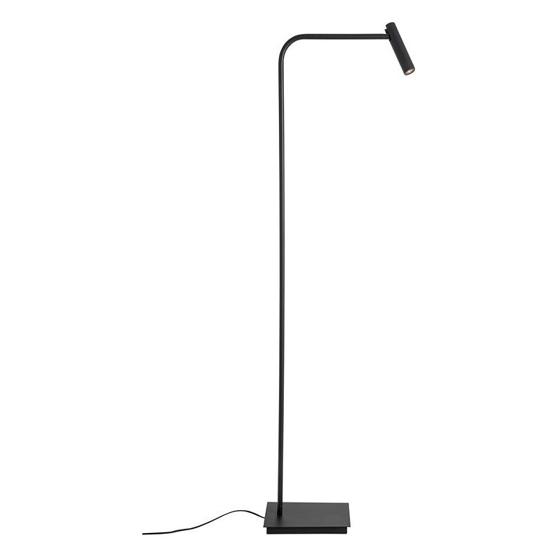 Lampa podłogowa Palermo LED czarna | Minimalistyczny design