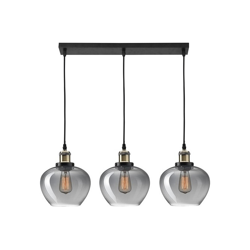 Lampa wisząca Tamigo | Szklana, potrójna, loft | Decolab24