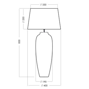 Lampa stołowa Cannes czarno-złota | 4Concept - Elegancki design