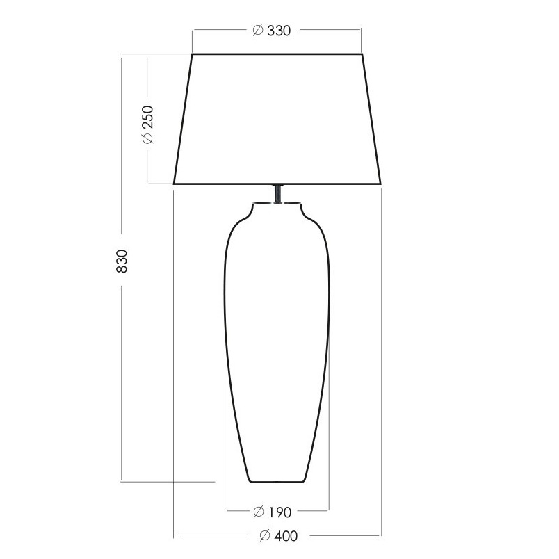 Lampa stołowa Cannes czarno-złota | 4Concept - Elegancki design