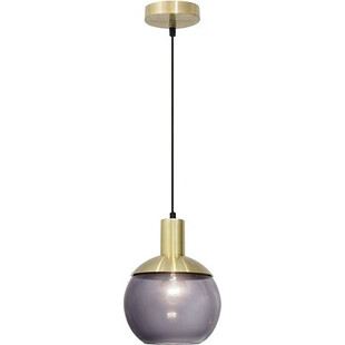 Lampa wisząca Odessa: Szkło dymione, mosiądz | Decolab24