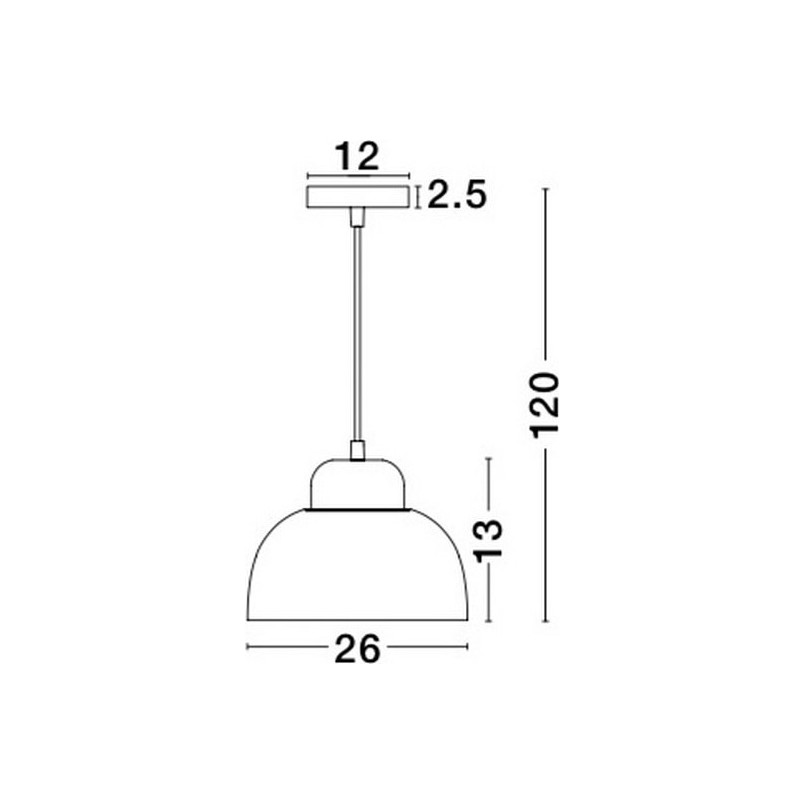 Lampa wisząca Jeff | Niebieska, E27 - Decolab24