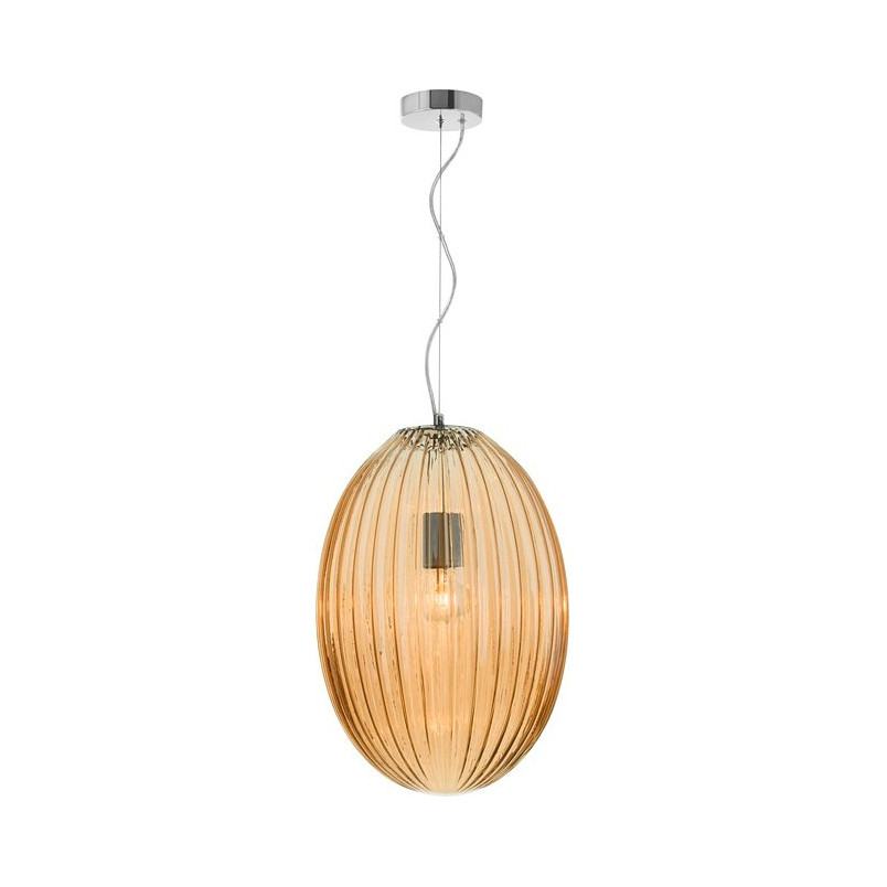 Lampa wisząca szklana bursztynowa Jong 30cm | Decolab24