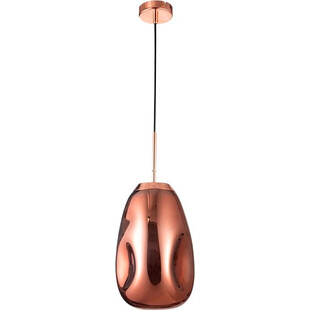 Lampa wisząca miedziana Crumpled | Szkło, E27 | Decolab24