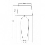Lampa stołowa Alhambra czarno-złota | 4Concept - Sklep
