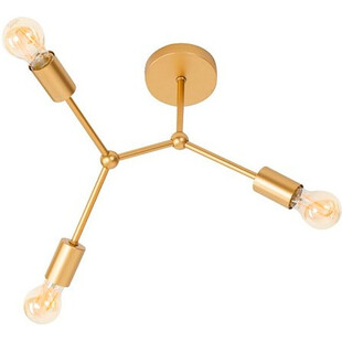 Lampa sufitowa glamour Stella III mosiężna