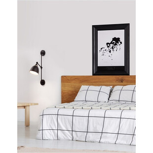 Kinkiet industrialny Petto | Loftowy design, czarno-mosiężny