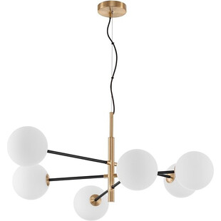 Lampa wisząca szklane kule Glasbollar VI biało-złota