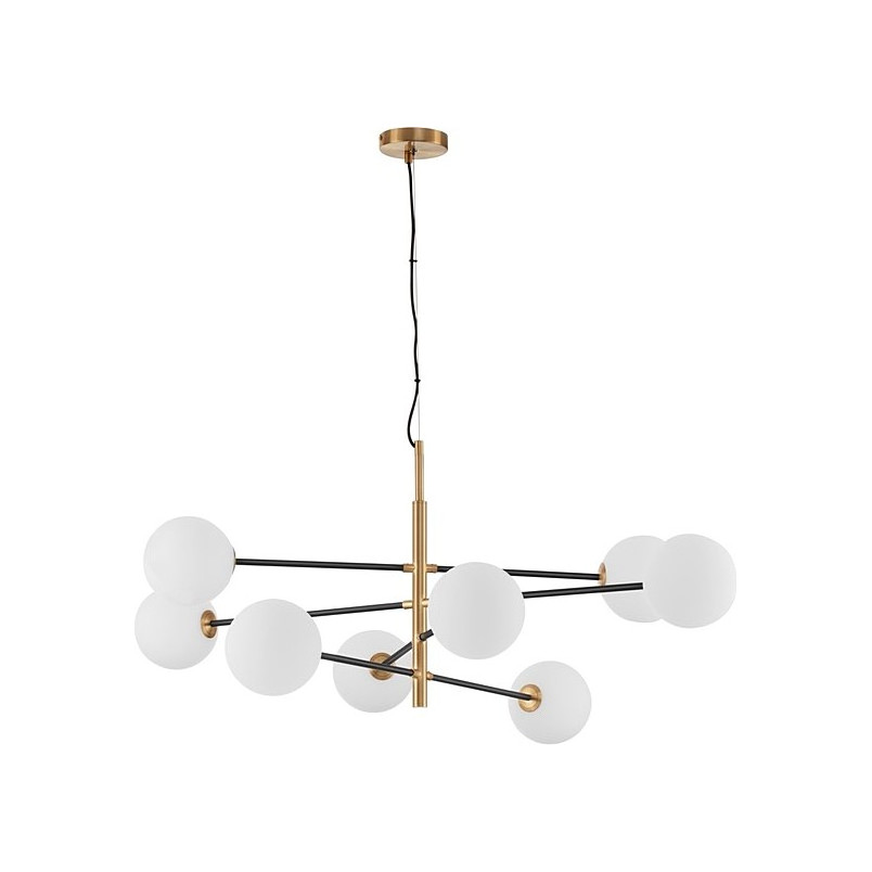 Lampa wisząca Glasbollar VIII - biało-złote kule | Decolab24