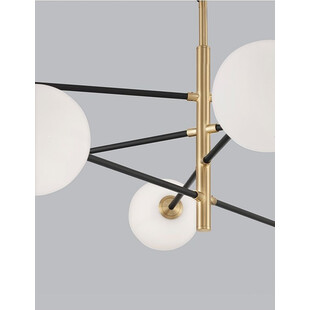Lampa wisząca Glasbollar VIII - biało-złote kule | Decolab24