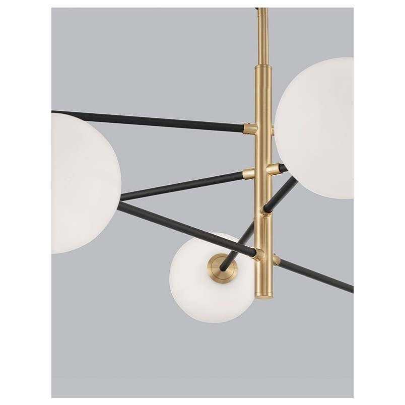Lampa wisząca Glasbollar VIII - biało-złote kule | Decolab24