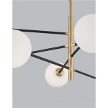 Lampa wisząca Glasbollar VIII - biało-złote kule | Decolab24