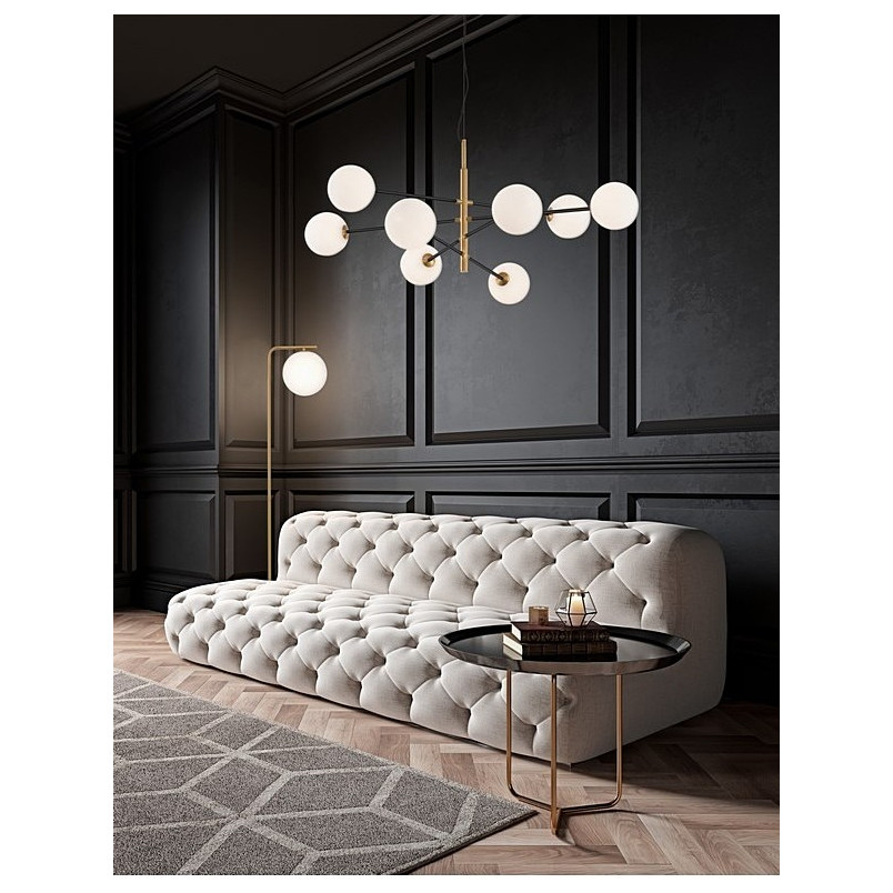 Lampa wisząca Glasbollar VIII - biało-złote kule | Decolab24