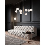 Lampa wisząca Glasbollar VIII - biało-złote kule | Decolab24