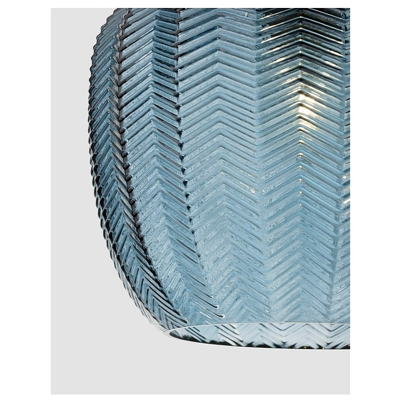 Lampa wisząca szklana niebieska Omnia 24cm | Decolab24