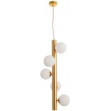 Lampa wisząca Klein - Glamour, szkło, mosiądz | Decolab24