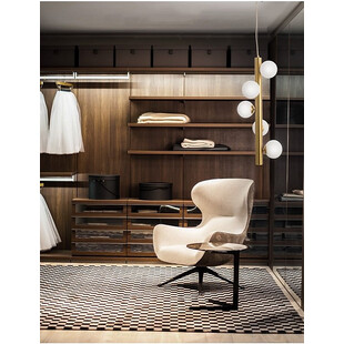 Lampa wisząca Klein - Glamour, szkło, mosiądz | Decolab24