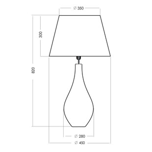 Lampa stołowa Modena Black | 4Concept - Eleganckie oświetlenie