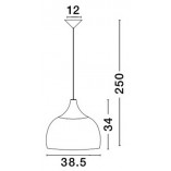 Lampa wisząca rattanowa boho Anta 38cm - Decolab24