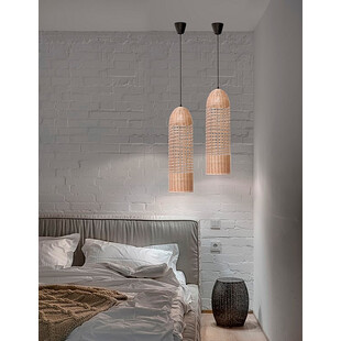 Lampa wisząca rattanowa Anta - Boho styl | Decolab24