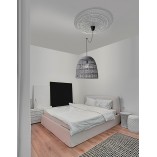 Lampa wisząca rattanowa boho Tanic - szara | Decolab24
