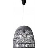 Lampa wisząca rattanowa boho Tanic - szara | Decolab24