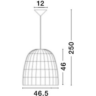 Lampa wisząca rattanowa boho Tanic - szara | Decolab24
