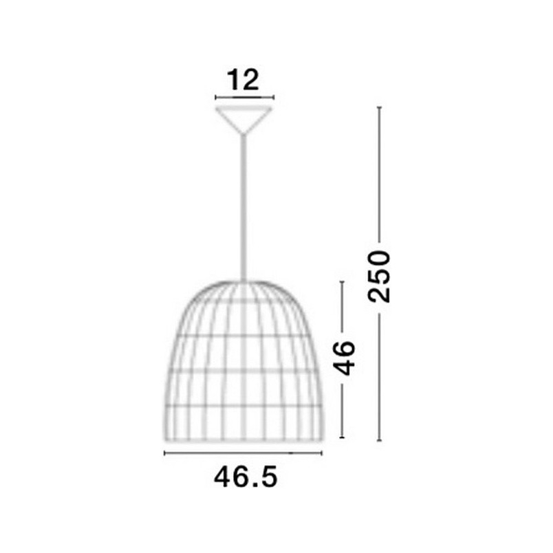 Lampa wisząca rattanowa boho Tanic - szara | Decolab24