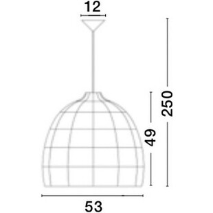 Lampa wisząca rattanowa boho Tanic | Czarna, 53cm | Decolab24