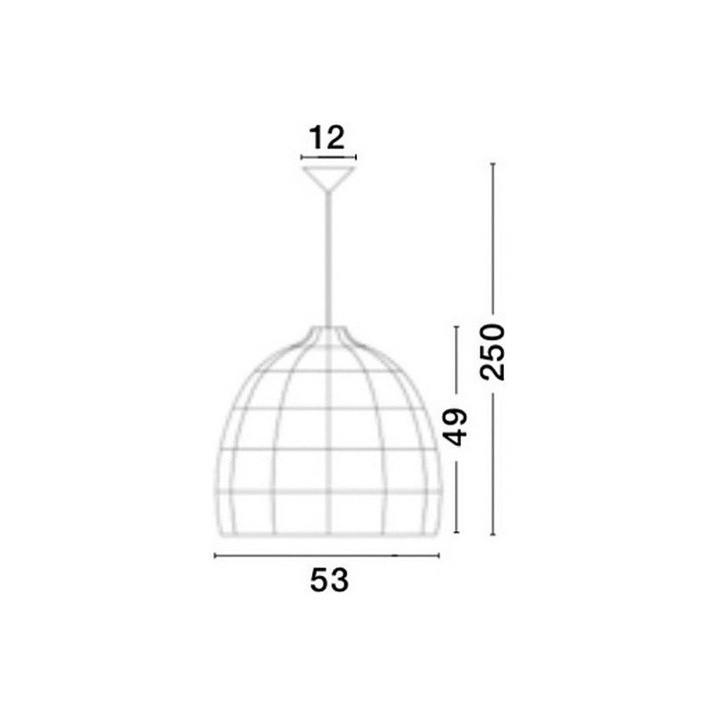 Lampa wisząca rattanowa boho Tanic | Czarna, 53cm | Decolab24
