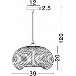 Lampa rattanowa wisząca Boho Tella 39cm - Decolab24