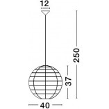 Lampa rattanowa wisząca Ubud 40cm | Styl Boho | Decolab24
