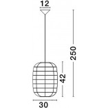 Lampa rattanowa wisząca Boho Ubud - Decolab24