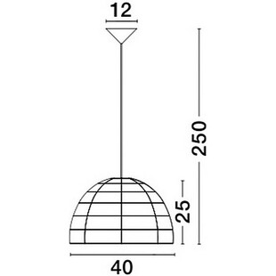 Lampa Rattanowa Wisząca Boho Ubud 40cm - Decolab24
